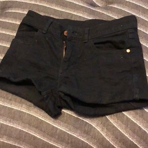 Black girls jean shorts